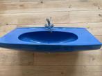 Gratis retro wastafels (blauw en beige), Ophalen, Gebruikt, Steen, Wastafel