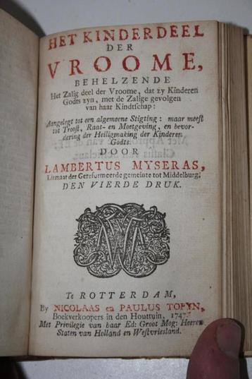 Lambrecht Myseras - Al zijn werken, in drie banden 1732-1745 beschikbaar voor biedingen