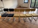 6 gispen stoelen vintage, Huis en Inrichting, Stoelen, Ophalen, Gebruikt, Overige kleuren, Stof