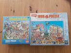 2 legpuzzels van 1000 stukjes * kleurrijk en vrolijk, Ophalen of Verzenden, 500 t/m 1500 stukjes, Zo goed als nieuw, Legpuzzel