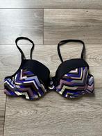 Zwart/paarse bikinitop Wehkamp maat B40, Kleding | Dames, Zwart, Ophalen of Verzenden, Zo goed als nieuw, Bikini