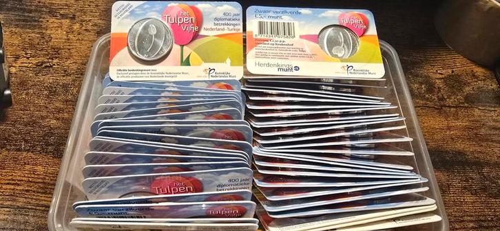52x Tulpen Vijfje 2012 - 400 Jaar Diplomatie, Postzegels en Munten, Munten | Nederland, Ophalen of Verzenden