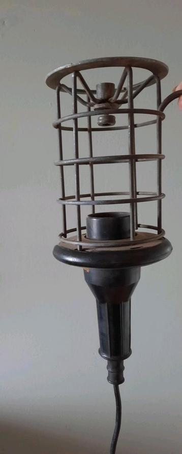 Vintage industriële looplamp, Duitsland Industrieel stoer