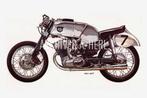 1954 NSU Classic Poster Vintage Motorcycle PRINT NSU Rennmax, Verzenden, Nieuw, Overige typen
