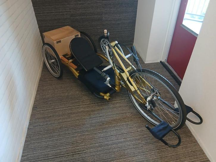 Golden Handbike, ligfiets, 3 wieler., Fietsen en Brommers, Fietsen | Ligfietsen, Zo goed als nieuw, Overige merken, Bovenstuur