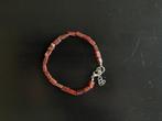 Armbandje/bracelet van bruine steentjes uit India, Ophalen of Verzenden, Nieuw, Bruin, Overige materialen