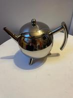 Moderne RVS Theepot op Pootjes - Design Theeservies, Huis en Inrichting, Overige materialen, Gebruikt, Overige typen, Ophalen of Verzenden