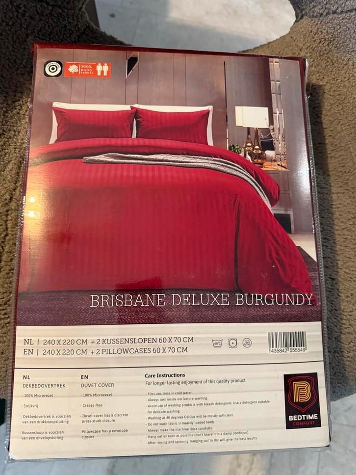 Luxe Lits Jumeaux Dekbedovertrek - Nieuw in verpakking!, Huis en Inrichting, Slaapkamer | Beddengoed, Nieuw, Dekbedovertrek, Tweepersoons