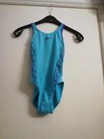 Speedo kinder badpak kinderzwempak Aqua blauw Paars 128, Gebruikt, Badpak, Maat 128, Speedo
