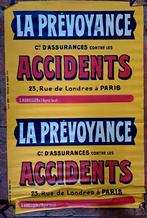 Oude Franse reclame litho verzekering, Ophalen of Verzenden
