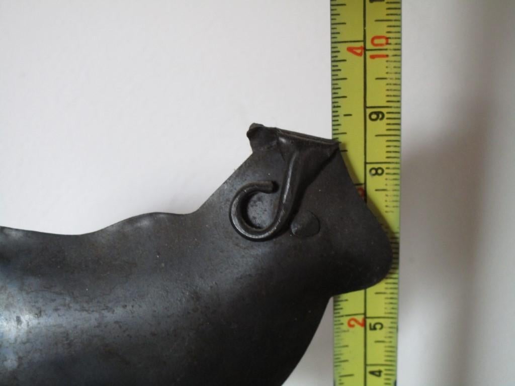 Nr.167: decoratie Beeld van Metalen Os Rund Buffel Schotse, Ophalen of Verzenden