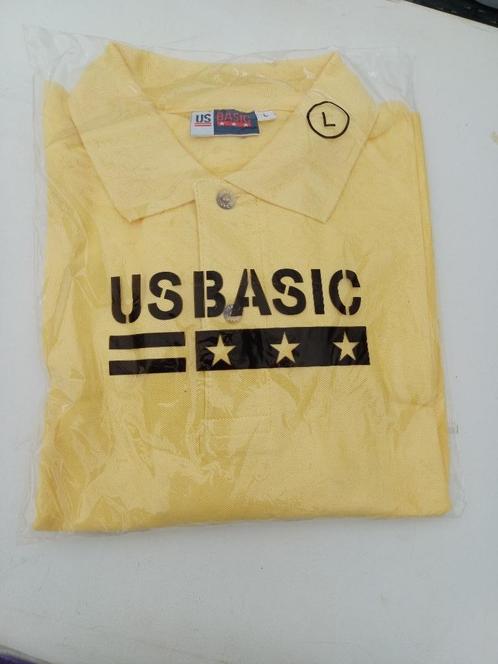 Polo Shirt Geel - US BASIC maat L NIEUW, Kleding | Heren, Polo's, Nieuw, Maat 52/54 (L), Geel, Ophalen of Verzenden