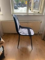 Xenos Zwarte Velvet Eetkamerstoel, Huis en Inrichting, Stoelen, Zwart, Ophalen of Verzenden, Zo goed als nieuw, Vier