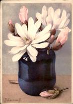 VHK, Jan Voerman, Magnolia stellata 1949, Verzamelen, Ansichtkaarten | Themakaarten, Verzenden, 1940 tot 1960, Gelopen, Overige thema's