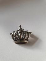 Vintage kroon broche met strass steentjes, Sieraden, Tassen en Uiterlijk, Broches, Ophalen of Verzenden, Goud, Overige materialen