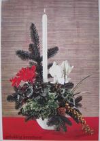Kerst - kerststukje met witte kaars, Verzamelen, Ansichtkaarten | Themakaarten, Gelopen, 1960 tot 1980, Overige thema's, Verzenden