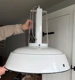 HK Living XXL Industriële Lamp Wit - 75cm, Huis en Inrichting, Lampen | Hanglampen, Ophalen, Gebruikt, 50 tot 75 cm, Metaal