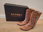 Leren dameslaarzen Sendra handgemaakt maat 41, Ophalen, Zo goed als nieuw, Bruin, Hoge laarzen