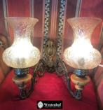 2 Arms groot brocante antiek wandlamp barok