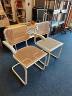 Set van 2 Cesca Made in Italy stoelen Marcel Breur, Ophalen, Gebruikt, Twee, Wit