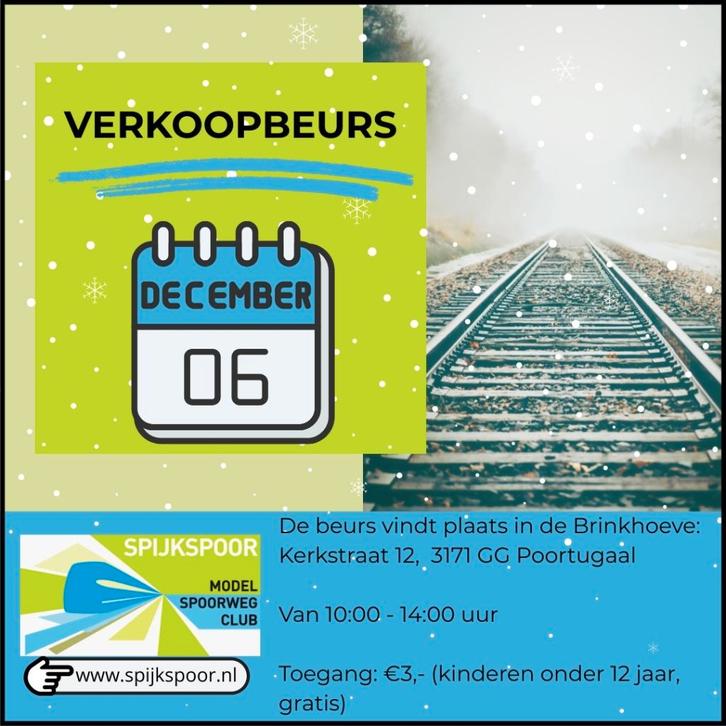 Modelspoorbeurs Spijkspoor 6 dec. 2025, Hobby en Vrije tijd, Modeltreinen | H0, Zo goed als nieuw, Overige typen, Gelijkstroom