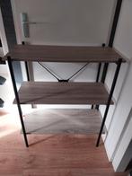 Wandrek kastje vandborg licht eiken zwart metaal jysk, Ophalen, Zo goed als nieuw
