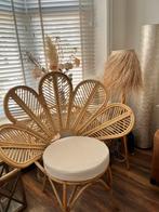 Bali stoel bamboe incl kussen, Huis en Inrichting, Stoelen, Ophalen, Bruin, Bohemian, Zo goed als nieuw