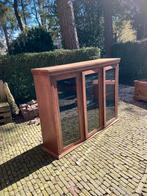 Vitrine / apothekers kast jaren 30 eiken ( laatste dag ), Ophalen, Amstedamse school, 100 tot 150 cm, 150 tot 200 cm