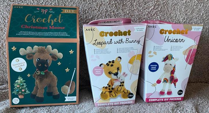 Kerst & Andere Haak Sets, Hobby en Vrije tijd, Breien en Haken, Zo goed als nieuw, Haken, Overige typen, Ophalen of Verzenden