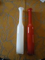 2 Royal Leerdam vazen Hand Made Cristal Superieur, Overige kleuren, 50 tot 75 cm, Verzenden, Glas