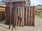 Hardhouten poortdeuren, 100 tot 150 cm, 150 tot 200 cm, Gebruikt, Hout