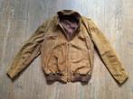 vintage suède jack Huc maat 54, Maat 52/54 (L), Huc, Bruin, Ophalen of Verzenden