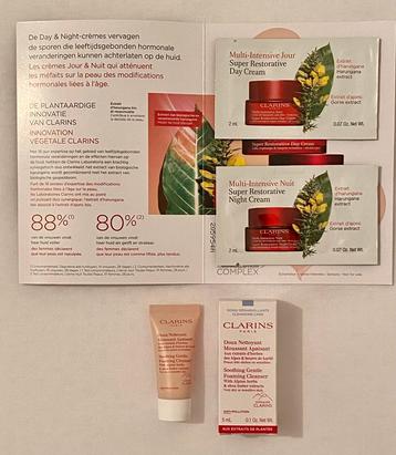 3 x CLARINS Sample voor €5,00