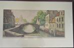 Litho stadsgezicht Brugge, Ophalen