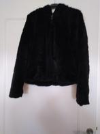 Zwart kort bontjasje, Ophalen of Verzenden, Zo goed als nieuw, Zwart