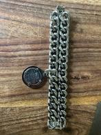 TOV Essentials Zilverkleurige Armband met Bedel, Sieraden, Tassen en Uiterlijk, Armbanden, Staal, Ophalen of Verzenden, Zo goed als nieuw
