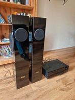 Hepta Spring MK2 Speakers + DENON DRA 545RD VERSTERKER, Gebruikt, 70 watt of meer, Overige spelers, Ophalen