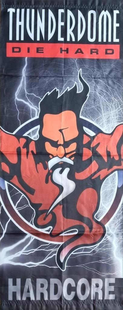 Thunderdome vlag Hardcore, Diversen, Vlaggen en Wimpels, Gebruikt, Verzenden