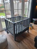 Grijze TWF Box + 2 Jollein Boxkleden, Kinderen en Baby's, Boxen, Ophalen, Zo goed als nieuw, Rechthoekig, In hoogte verstelbaar