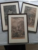 Oude Bijbelse Voorstellingen - Set van 3, Antiek en Kunst, Ophalen of Verzenden