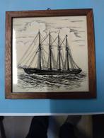 Tegeltje Zeilschip Argus - Van Dijk 1968, Ophalen of Verzenden