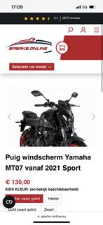 Puig windscherm yamaha mt07 vanaf 2021, Motoren, Ophalen, Nieuw