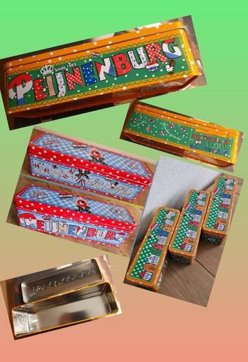 PEIJNENBURG koekblik 4 x oranje 1 x rood nieuw, gaaf & fris! beschikbaar voor biedingen