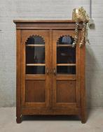 Antieke brocante Art Deco meidenkast vintage ondiepe kast, Ophalen of Verzenden