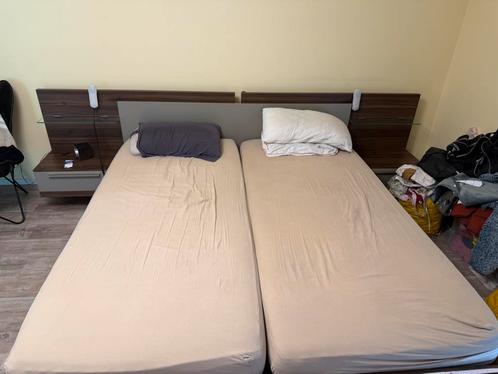 2 persoons bed, Huis en Inrichting, Slaapkamer | Bedden, Gebruikt, Tweepersoons, 180 cm, 200 cm, Hout, Ophalen
