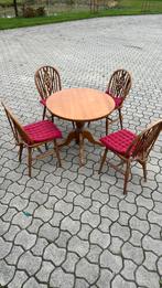 Eiken tafel met 4 eiken stoelen, Antiek en Kunst, Antiek | Meubels | Tafels, Ophalen of Verzenden