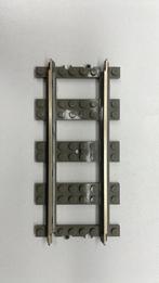 SB1904 Lego 9v trein rails (metalen geleider) recht per stuk, Ophalen of Verzenden, Gebruikt