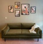 Wehkamp Adam 3-zitsbank + hocker - Amsterdam Oost, Gebruikt, Driepersoons, 75 tot 100 cm, Ophalen of Verzenden