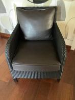 Vincent Sheppard, lounge zetel , 1 persoon ,zwart en bruin, Huis en Inrichting, Fauteuils, Ophalen, Zo goed als nieuw