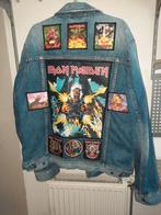 iron maiden spijkerjas tour jack heavy metal, Onbekend, Blauw, Maat 56/58 (XL), Ophalen of Verzenden